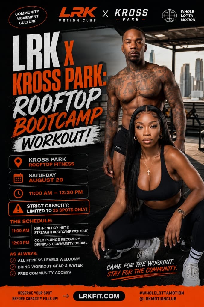 LRK x KROSS PARK Bootcamp & Pickleball Flyer